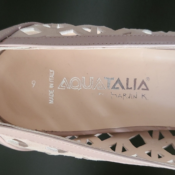 Aquatalia by Marvin K Italian Heels. Vero Cuoio. - Picture 3 of 4